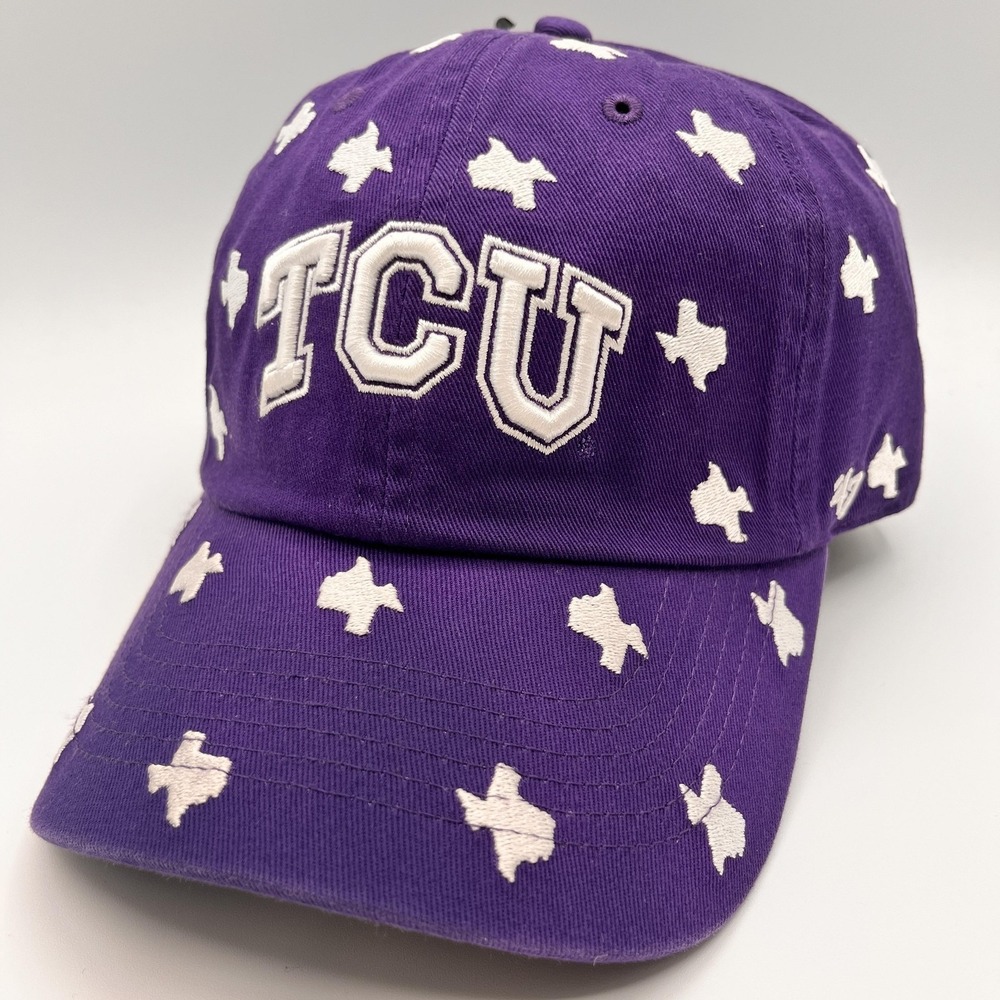 TCU‎ Horned Frogs Womens 47 Brand Clean Up Hat Cap Strap Back Purple NCAA NEW